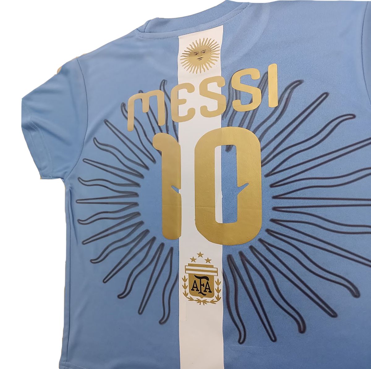 Equipo de futbol niño Despedida Messi