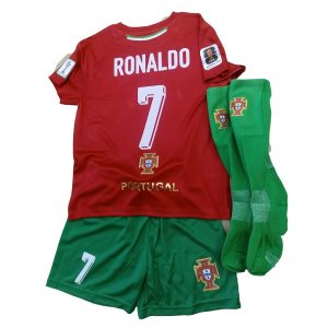 2026 Equipo de fútbol Portugal Cristiano Ronaldo Mundial para niños
