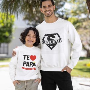 Buzo algodón padre e hijo Feliz Día del padre