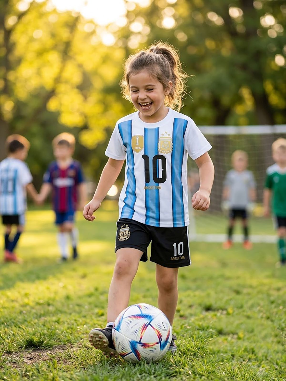 2026 Equipo de fútbol Argentina para niño Mundial