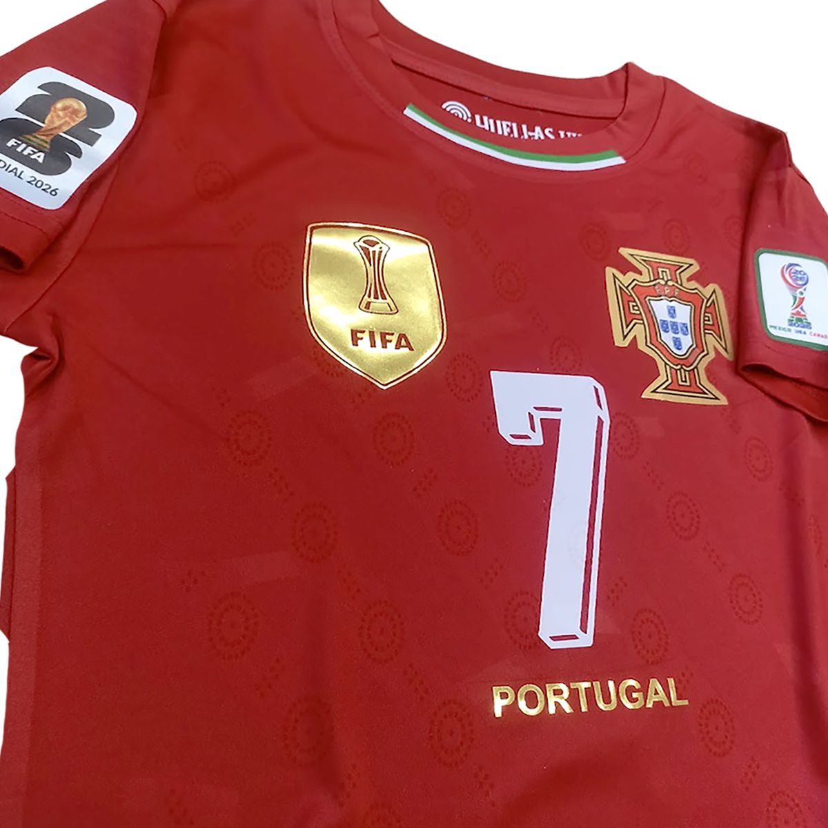 2026 Equipo de fútbol Portugal Cristiano Ronaldo Mundial para niños