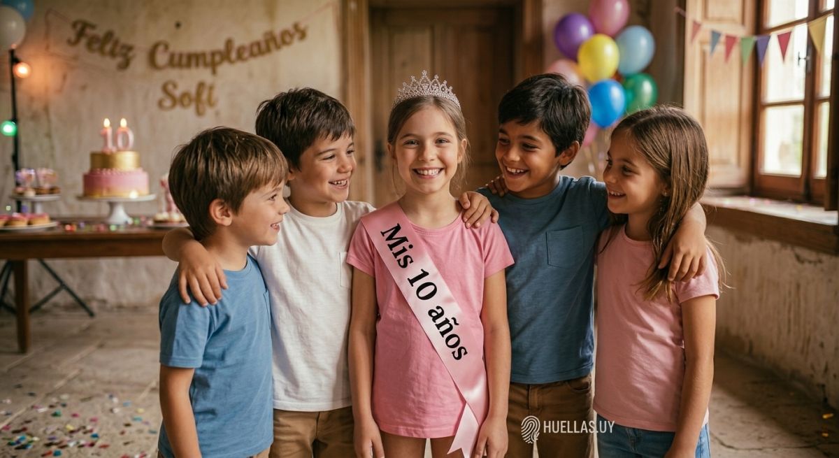 Banda niña Feliz Cumpleaños