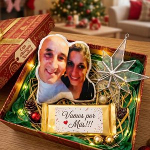 Caja obsequio Navidad personalizada