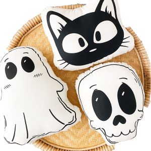 Peluches personajes blanco y negro