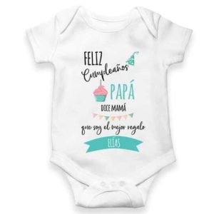 Body Bebe Feliz Cumpleaños papa