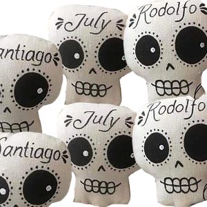 Peluches calaveras personalizadas evento