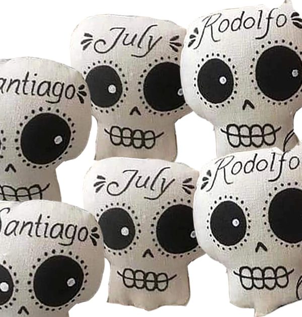 Peluches calaveras personalizadas evento