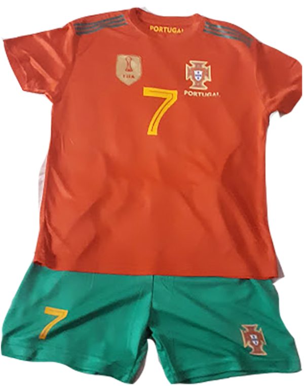 Equipo de futbol para niño Portugal Cristiano Ronaldo