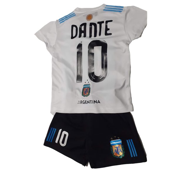 Equipo de futbol Argentina personalizado para niño