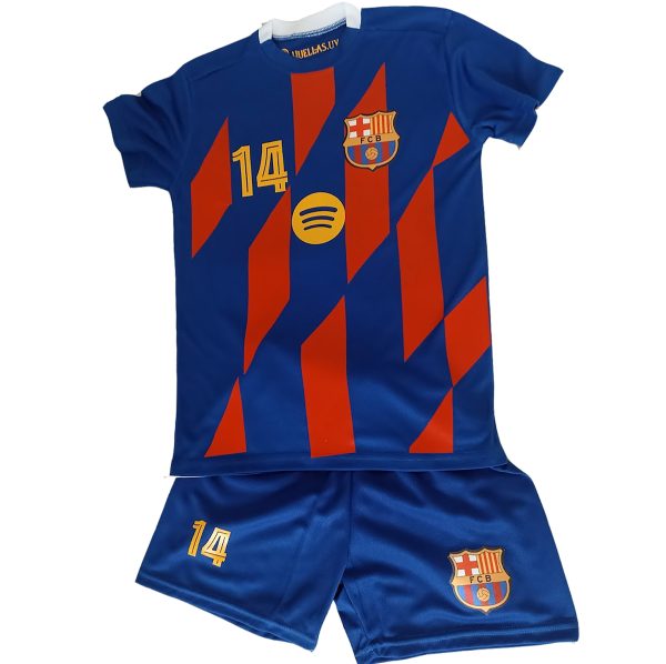 Equipo de fubol Barcelona para niño