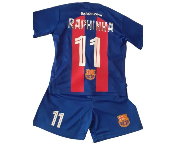 Equipo de futbol Barcelona Raphinha niño