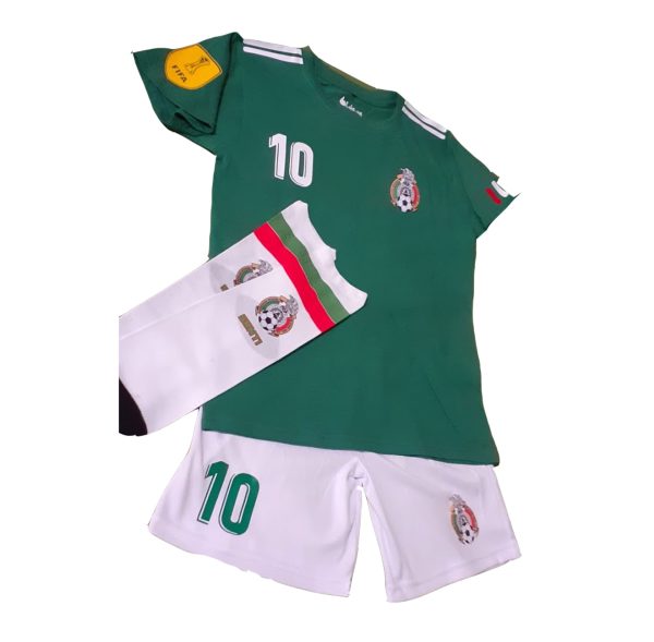 Equipo de futbol para niño Mexico