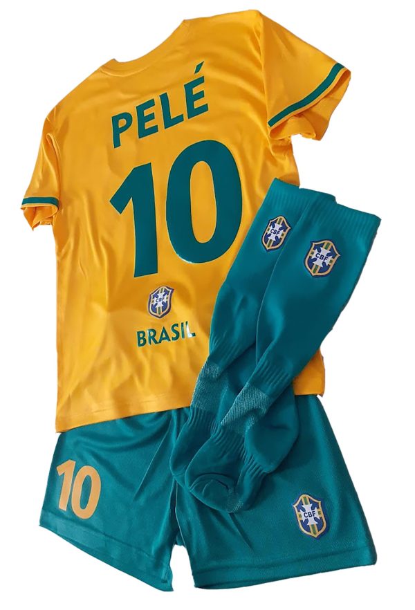 Equipo de futbol para niño Pelé Brasil