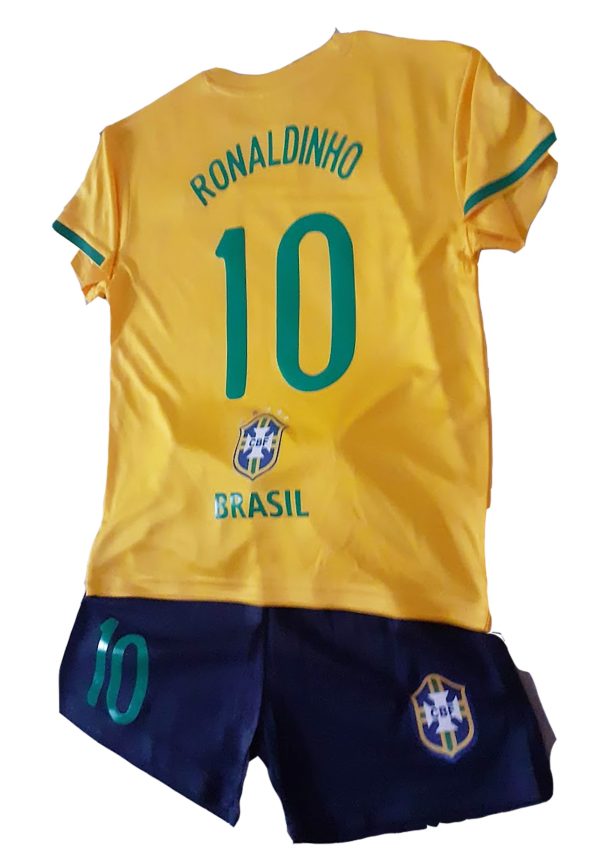 Equipo de futbol para niño Ronaldinho Brasil