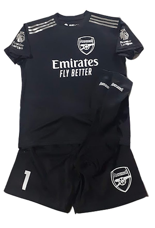 Equipo de futbol arquero Arsenal para niño
