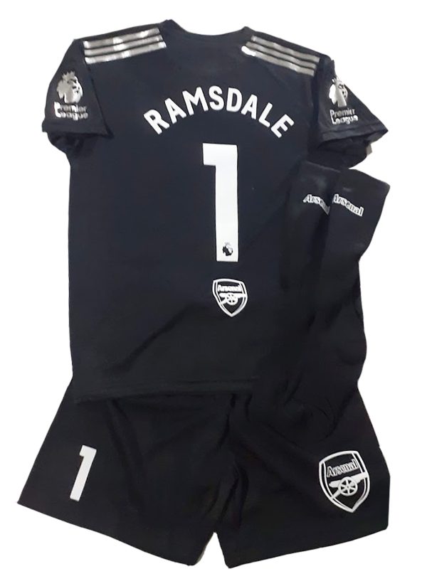 Equipo de futbol arquero Arsenal para niño