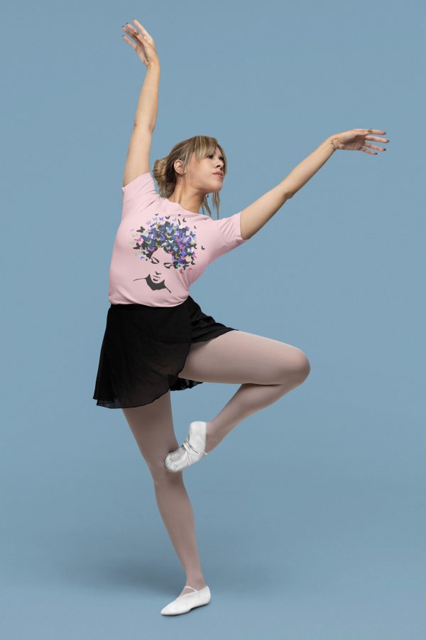 Indumentaria danza mujer malla y pollerin