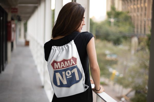 Bolso tipo mochila con cordon Festivo - Dia de la Madre