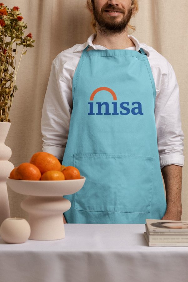 Delantal con logo varios colores