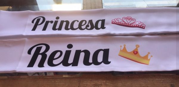 Bandas textiles Reina Personalizada