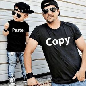 Camiseta hombre e hijo Cpie y pegue
