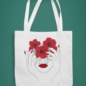 bolso de mano flor