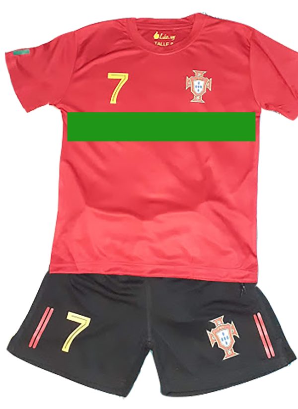 Equipo de futbol para niño Portugal Cristiano Ronaldo