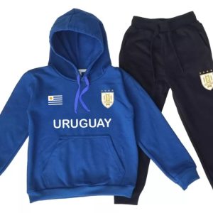 Equipo Uruguay futbol canguro y pantalon personalizable