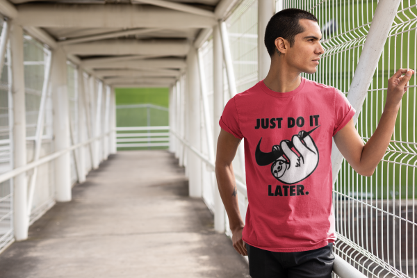 Camiseta just do it later