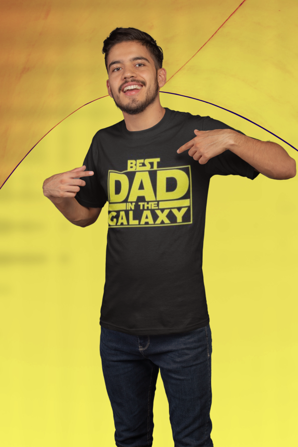 Camiseta hombre best dad of galaxy