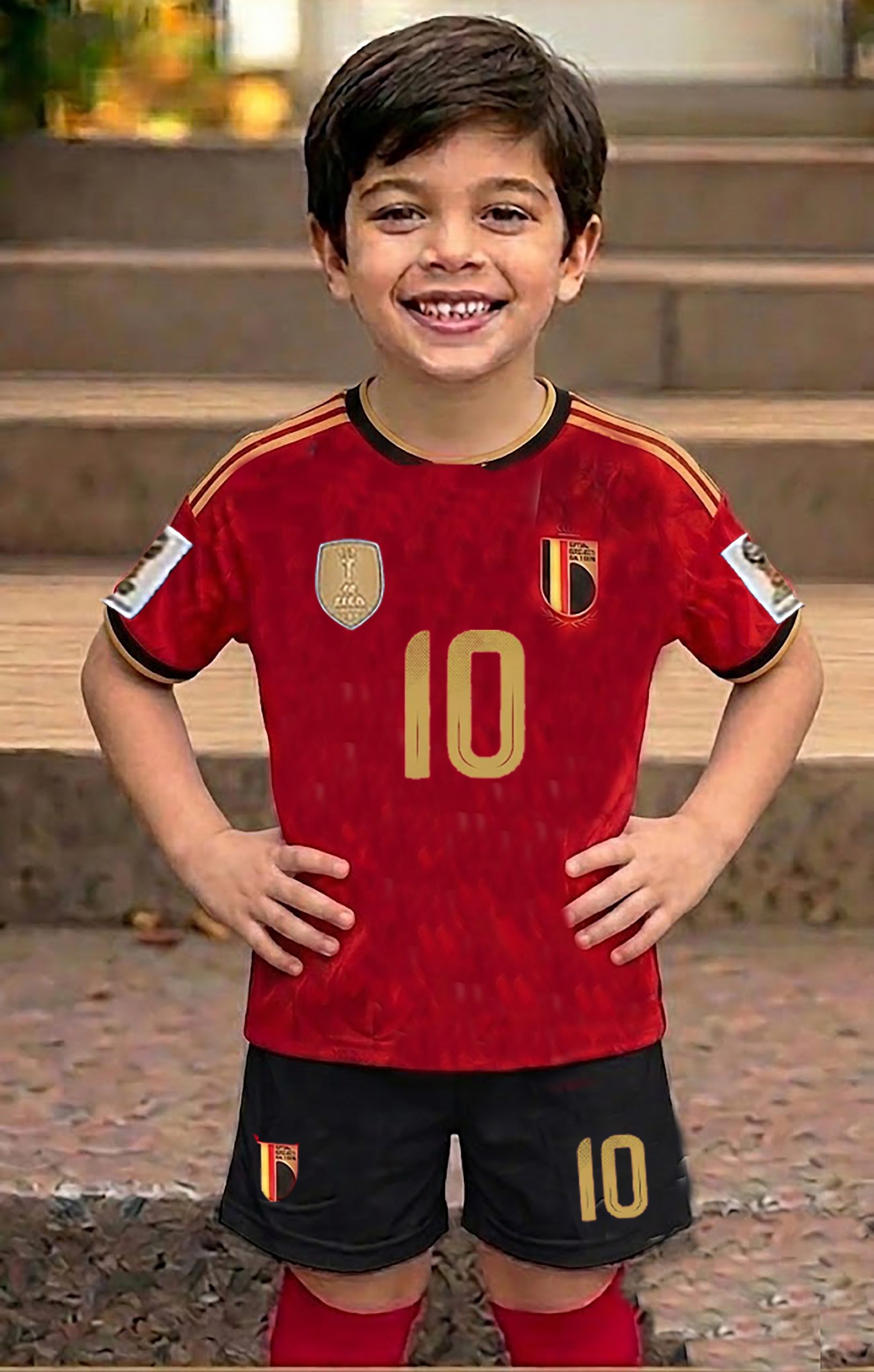 2026 Equipo de fútbol Bélgica para niño Mundial
